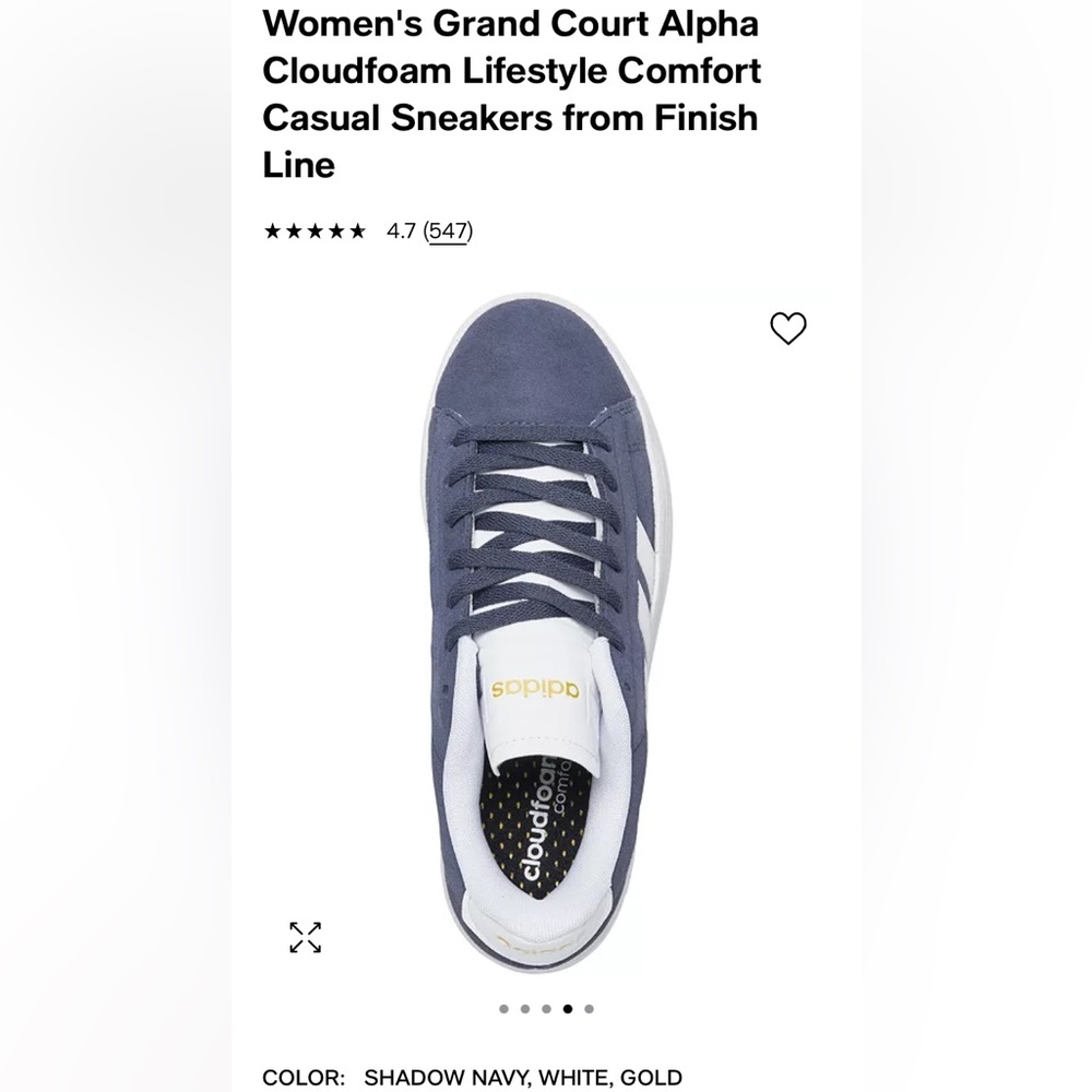 Adidas Grand Court Alpha Sneakers Size 7.5 (really is size 7 but fits like 7.5)